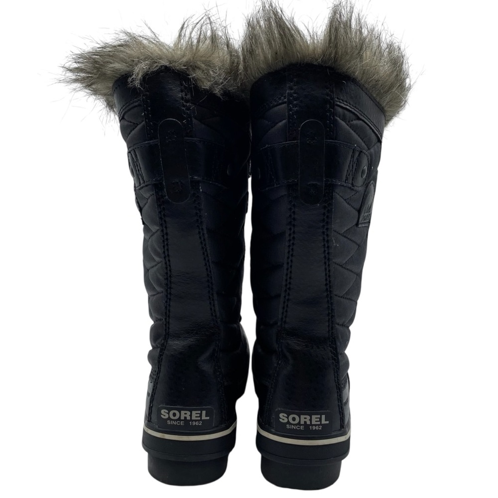 Sorel Womens Shoes Tofino Winter Boots 6 Black Tall Leather Waterproof Insulated - Picture 7 of 12